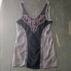 Free People Embroidered Tank